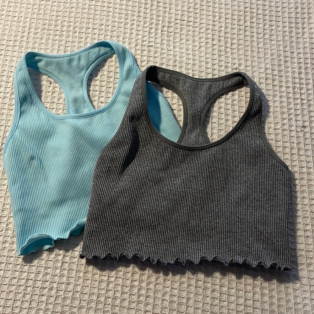 Sport tops with built in bra.